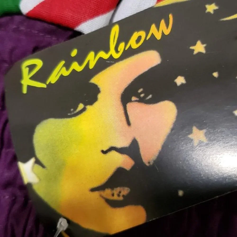 Rainbow multi-colored tiered high-low skirt - Picture 10 of 12